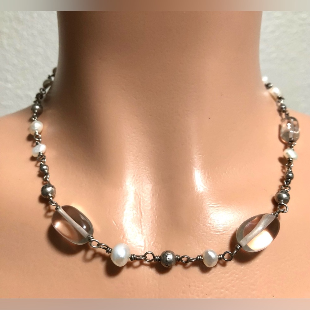 Silpada Silver and Pearl Necklace